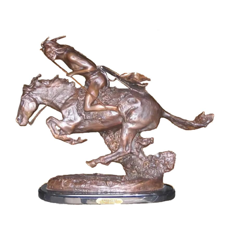 Cheyenne Western Statue, Bronze, KTPH356-5 - AllSculptures.com