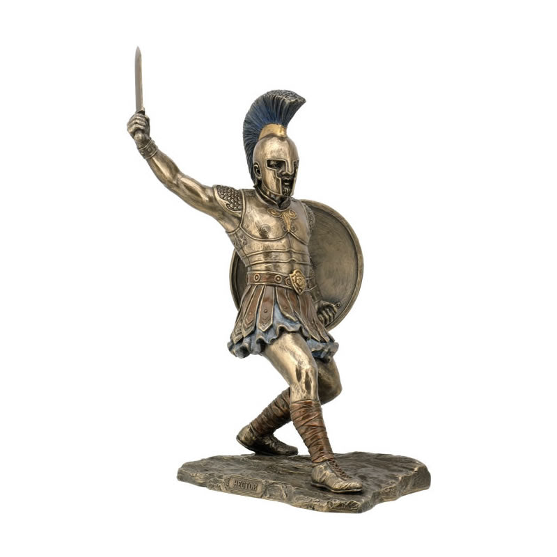 Hector With Sword & Shield Statue, Greek-Roman-Sculptures-Statues ...